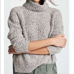 Madewell color flecked turtleneck sweater